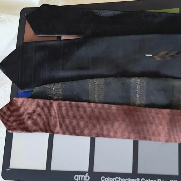 Lot of 4 Skinny Ties Vintage 1960’s Silk Wide Fall Winter Black Green Necktie - Picture 6 of 10